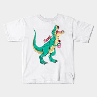 Rawr Valentine Kids T-Shirt